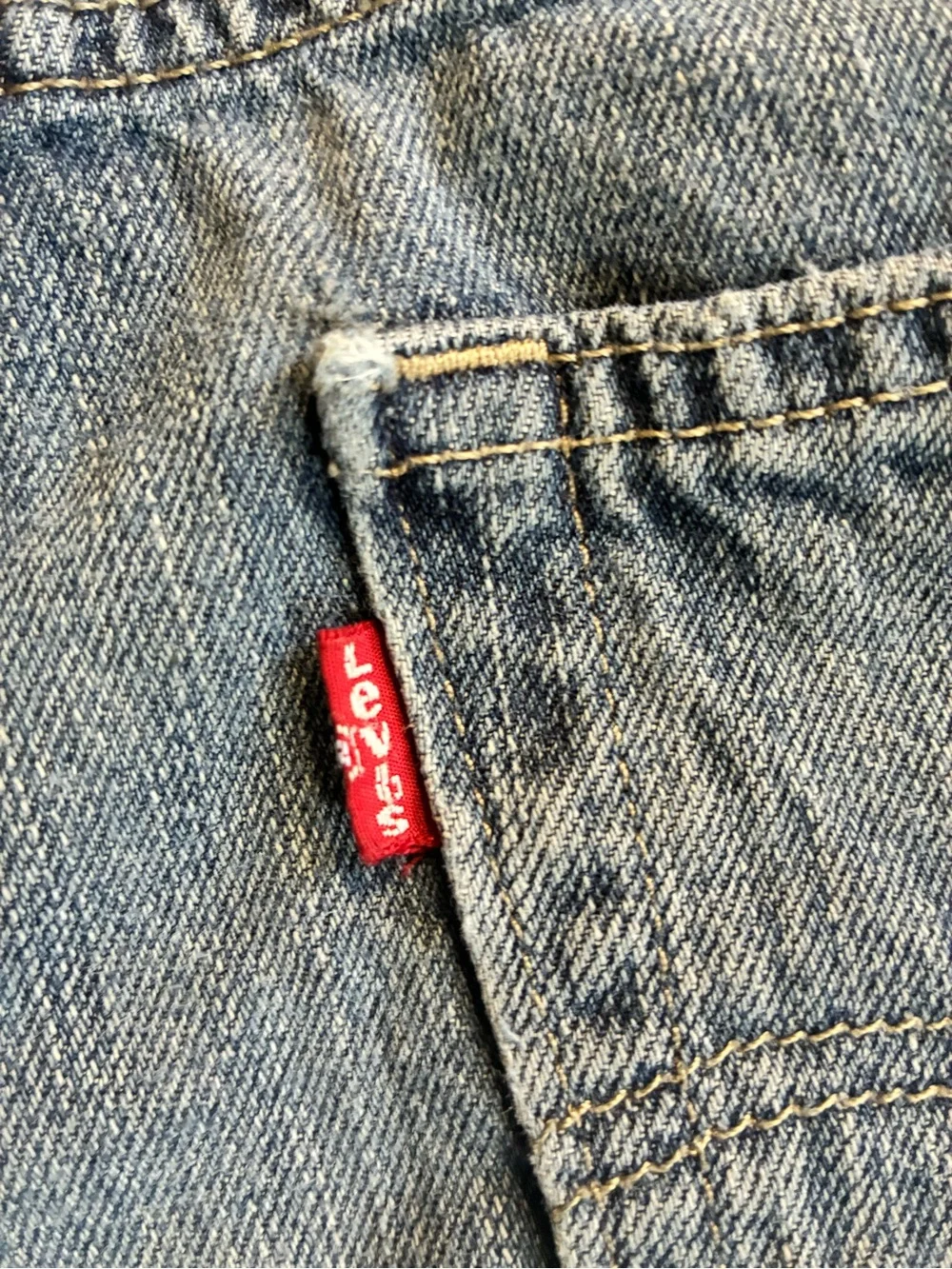 Levi's 550 Relaxed Fit Jeans Youth 14 Slim 25x27 Blue Denim 100% Cotton Vintage